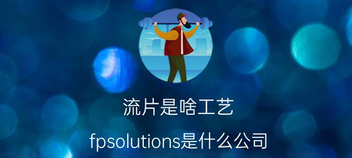 流片是啥工艺 fpsolutions是什么公司？